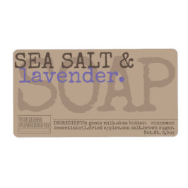 Lavender Soap Handgemaakt Rustische Stickers 