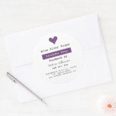 Lavender Soap Handmade with Ingredients List Ronde Sticker (Envelop)