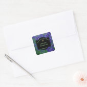 Lavender Soap Label - vierkant met zwart lijst (Envelop)