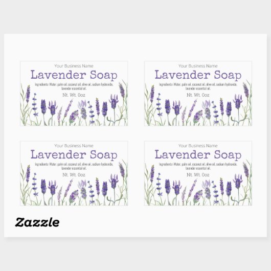 Lavender Soap Labels (Vel)