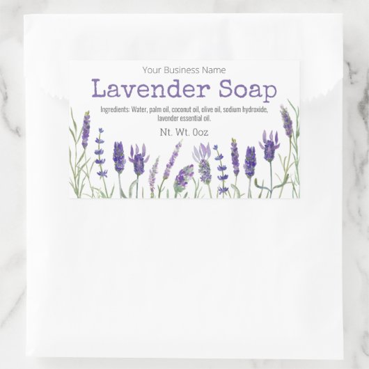 Lavender Soap Labels (Tas)