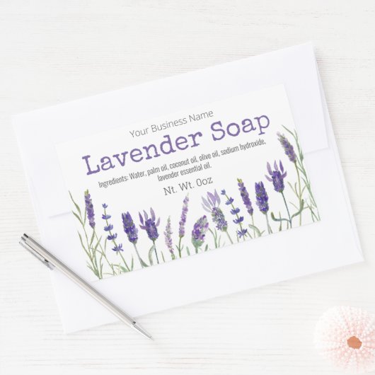 Lavender Soap Labels (Envelop)