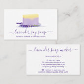 Lavender Soap Natural Spa Cosmetic Visitekaartje (Voorkant / Achterkant)