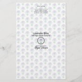 Lavender Soap Packaging Wrapper | Lijnpapier (Voorkant)