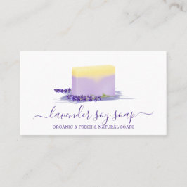 Lavender Soap Soy Natural Spa Cosmetic Visitekaartje