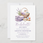 Lavender Spa Day Vrijgezellenfeest Kaart (Voorkant)