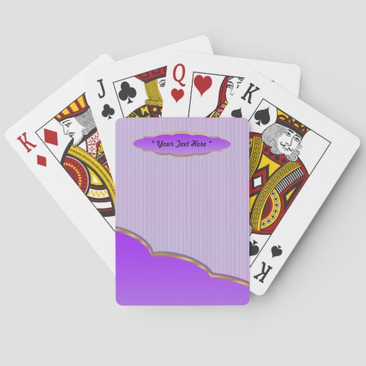 Lavender-speelkaarten Pokerkaarten (Achterkant)