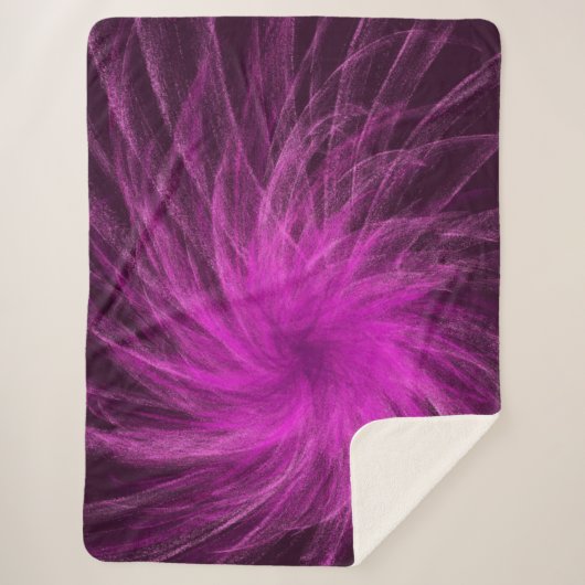 Lavender Spiral3 - Sherpa Blanket Sherpa Deken (Voorkant)