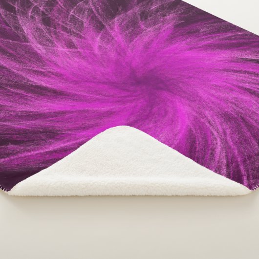 Lavender Spiral3 - Sherpa Blanket Sherpa Deken (3/4)