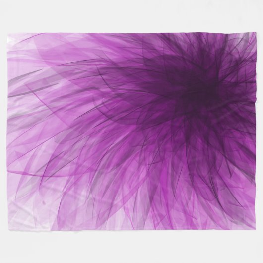 Lavender Spiral - Fleece Blanket Deken (Voorkant (Horizontaal))