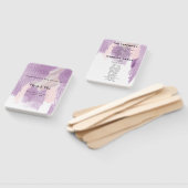 Lavender Splash Wedding Ceremony Programme Handwaaier (Niet-gemonteerd)