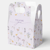 Lavender Spring Wildflower Meadow Garden Wedding Bedankdoosjes (Geopend)