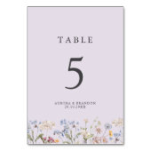 Lavender Spring Wildflower Meadow Garden Wedding  Kaart (Achterkant)