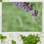 Lavender Stalk Photo Tea Towel Theedoek (Gevouwen)
