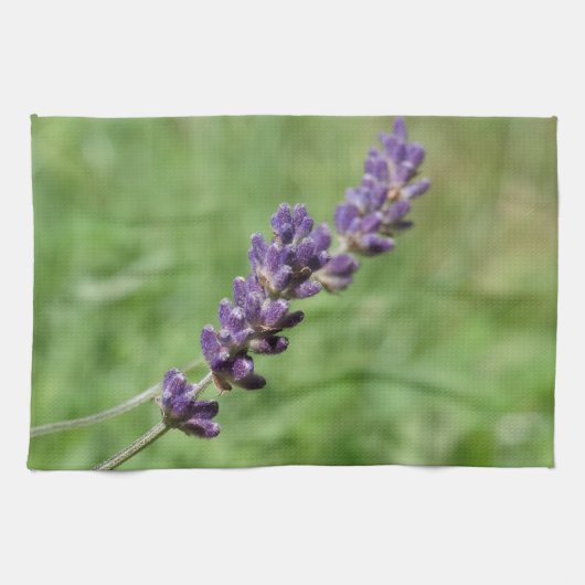 Lavender Stalk Photo Tea Towel Theedoek (Horizontaal)