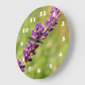 Lavender Stalk Photo Wall klok (Hoek)