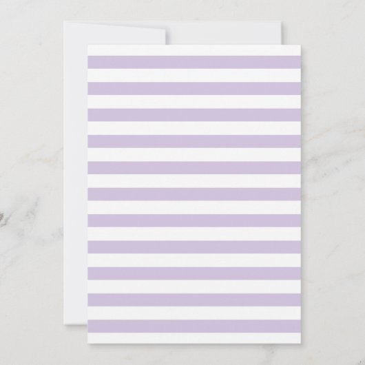 Lavender Starfish Wedding Save the Date (Achterkant)