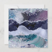 *~* Lavender Stars RSVP Website AGATE AR13 Wedding Kaart (Achterkant)