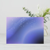 Lavender Stars Uitnodiging (Staand voorkant)