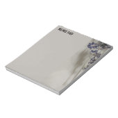 Lavender Stems met grijze hooglichten Notitieblok (Linkerzijde)