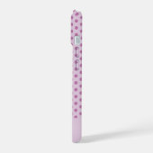 LAVENDER STIPPEN STIJLVOLED EENVOUDIGE AANGEPASTE  iPhone 15 CASE (Linkerkant)