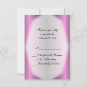 Lavender Stripe Wedding RSVP (Voorkant)