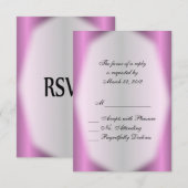 Lavender Stripe Wedding RSVP (Voorkant / Achterkant)