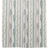 Lavender Striped  Douchegordijn (Voorkant)