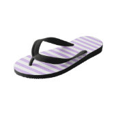 Lavender Striped Kinder Teenslippers (Schuin)