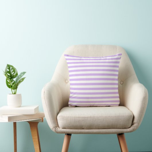 Lavender Striped Kussen (Stoel)