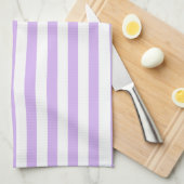 Lavender Striped Theedoek (Quarter Fold)