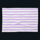 Lavender Striped Theedoek<br><div class="desc">Pastel paarse en witte strepen</div>