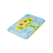Lavender Sunflower Bath Mat (Gekanteld)
