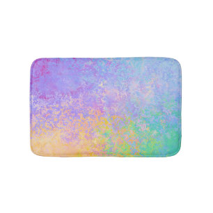 Lavender Sunrise Pastel Neon Alcohol Inkt Abstract Badmat