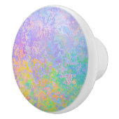 Lavender Sunrise Pastel Neon Alcohol Inkt Abstract Keramische Knop (Rechts)