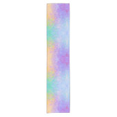 Lavender Sunrise Pastel Neon Alcohol Inkt Abstract Korte Tafelloper (Voorkant)