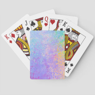Lavender Sunrise Pastel Neon Alcohol Inkt Abstract Pokerkaarten