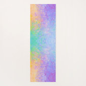 Lavender Sunrise Pastel Neon Alcohol Inkt Abstract Yogamat (Achterkant)