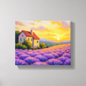 Lavender Sunset Canvas Afdrukken (Voorkant)