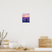 Lavender Sunset Dream: An Impressionistic Landscap Poster (Keuken)