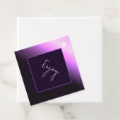 Lavender Sunset Favor Tag Bedankjes Labels (In situ)