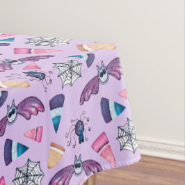 Lavender Sweet Halloween Bats & Spiders Tafelkleed