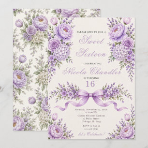 Lavender Sweet Sixteen Kaart