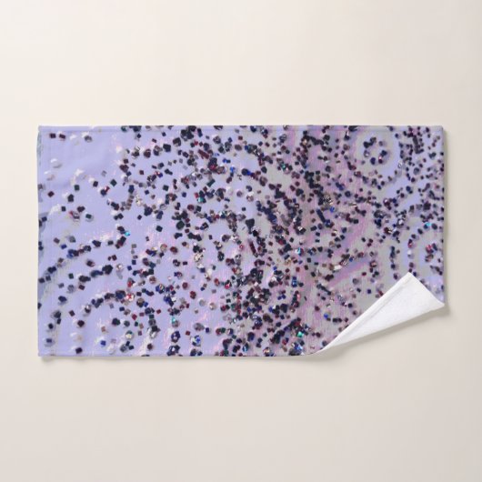Lavender Swirly Confetti Bad Handdoek (Handdoek)
