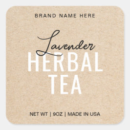 Lavender Tea Product Label Stickers Verpakking