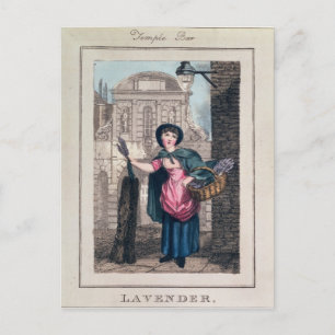 Lavender, Temple Bar, uit 'Cries of London' Briefkaart