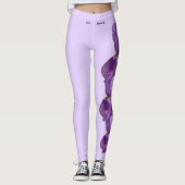 Lavender Tennessee Iris State Flower Leggings (Voorkant)