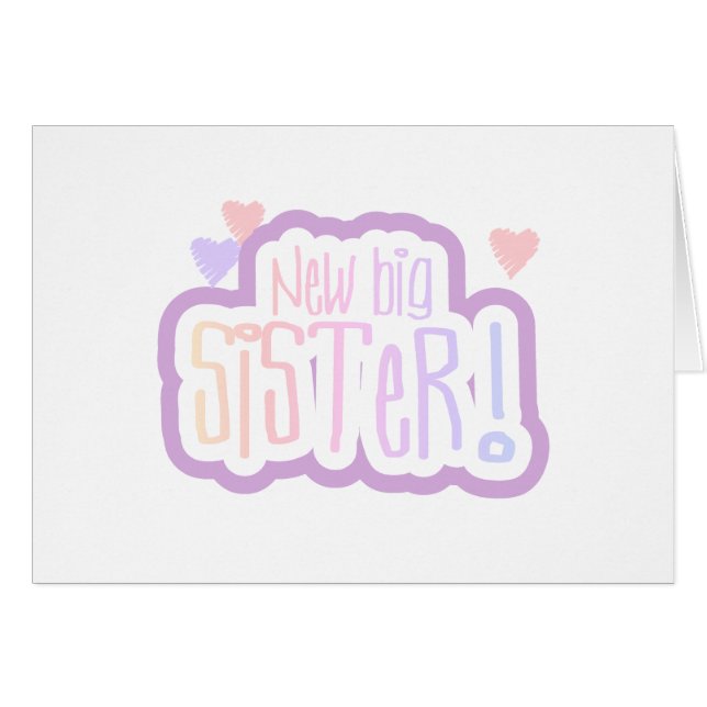 Lavender Text New Big Sister (Voorkant Horizontaal)