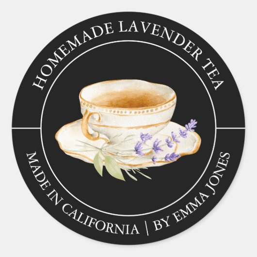 Lavender Thee Modern label (Voorkant)