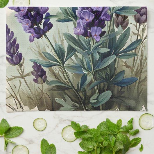  lavender theedoek (Gevouwen)